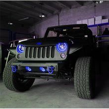 Load image into Gallery viewer, Oracle-7In-High-Powered-Led-Headlights---Black-Bezel---Colorshift-No-Controller
