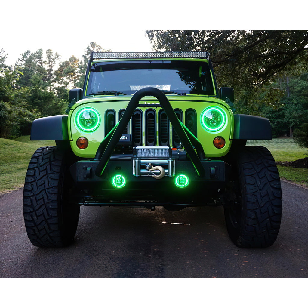 Oracle-7In-High-Powered-Led-Headlights---Black-Bezel---Colorshift-No-Controller