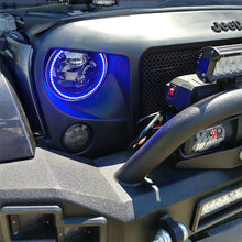 Load image into Gallery viewer, Oracle-7In-High-Powered-Led-Headlights---Black-Bezel---Colorshift-No-Controller