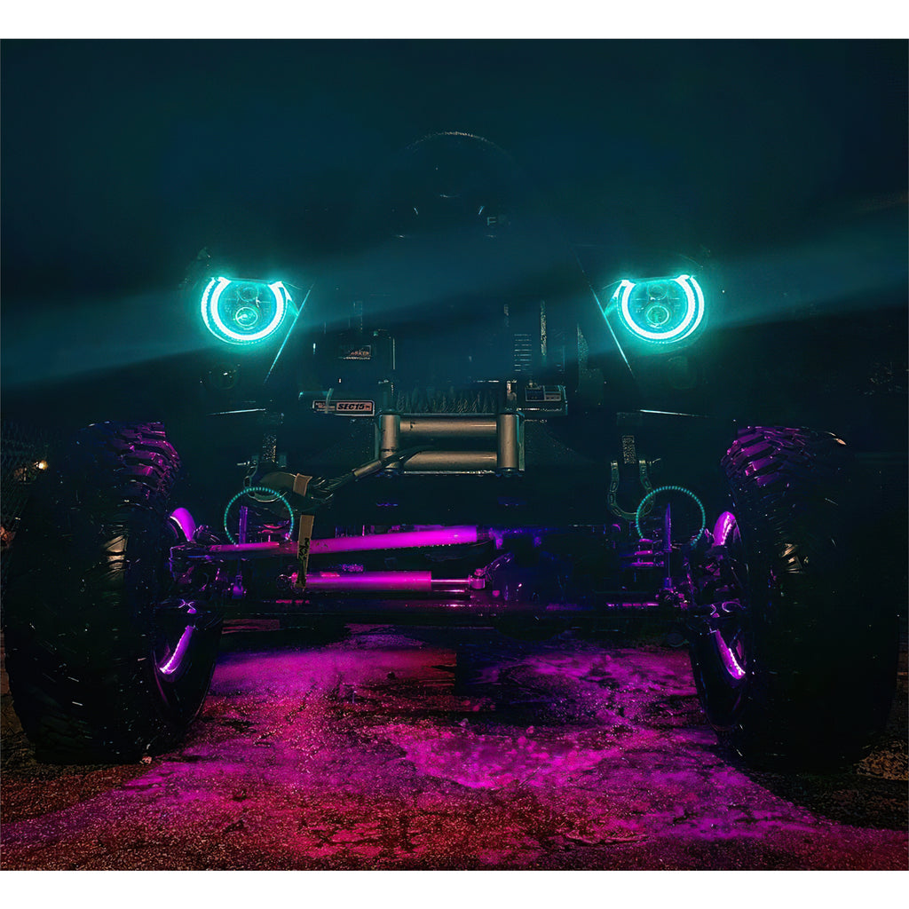 Oracle-7In-High-Powered-Led-Headlights---Black-Bezel---Colorshift-No-Controller