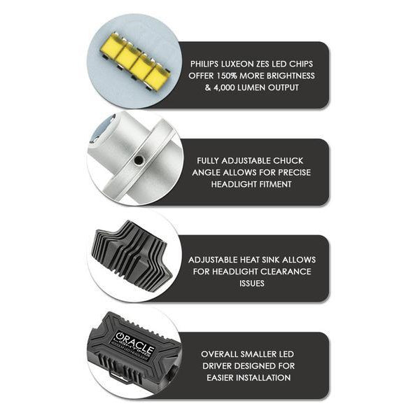 Oracle-880-4000-Lumen-Led-Fog-Light-Bulbs-(Pair)---6000K