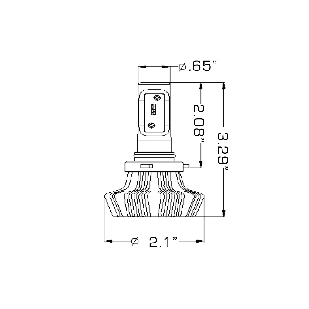 Oracle-9005-4000-Lumen-Led-Headlight-Bulbs-(Pair)---6000K