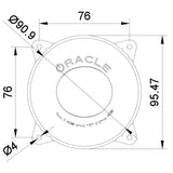 Oracle Lighting 5822-001 95mm 15W High Beam LED Emitter, 6000K
