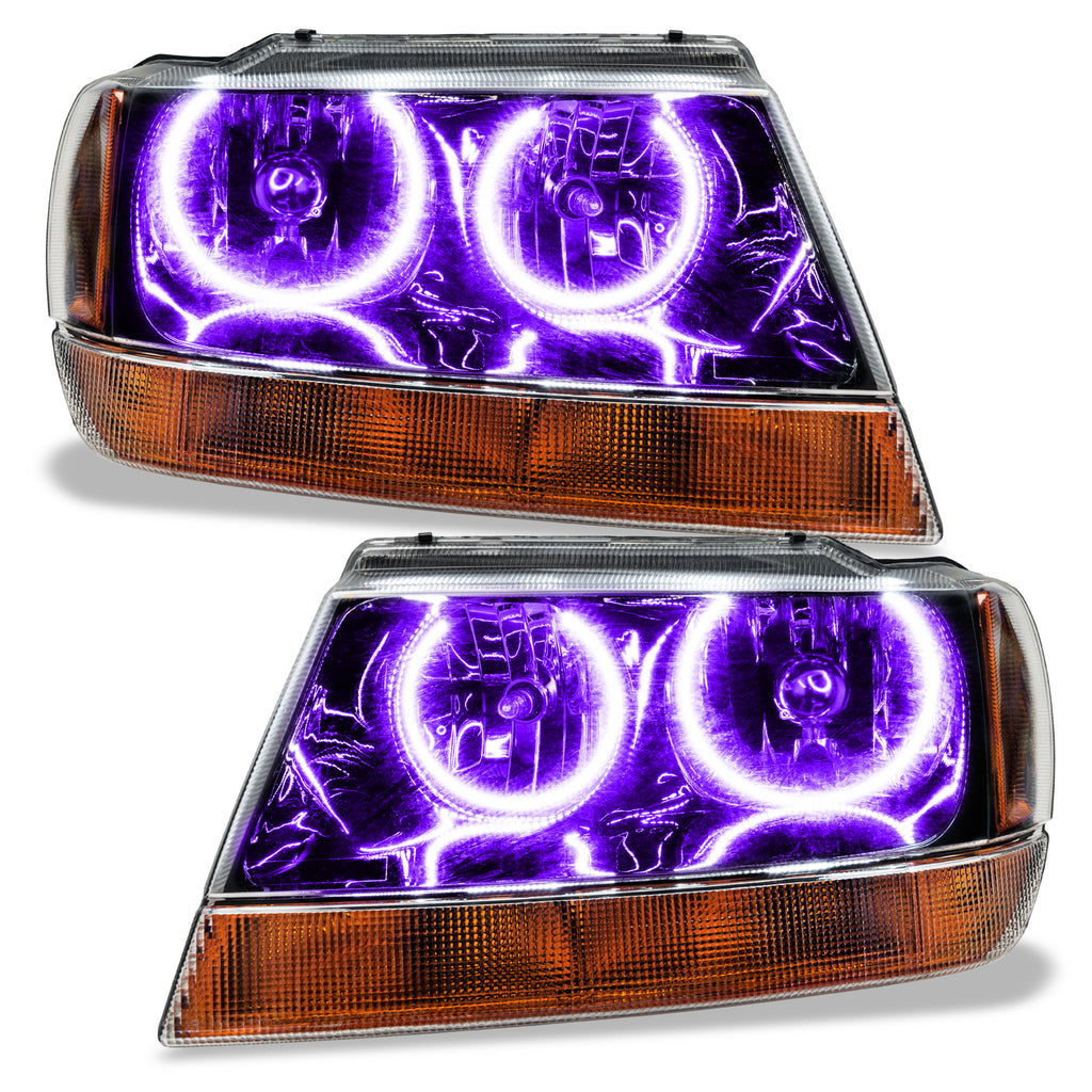 Oracle-99-04-Jeep-Grand-Cherokee-Smd-Hl---Black---Colorshift-W-Bc1-Controller