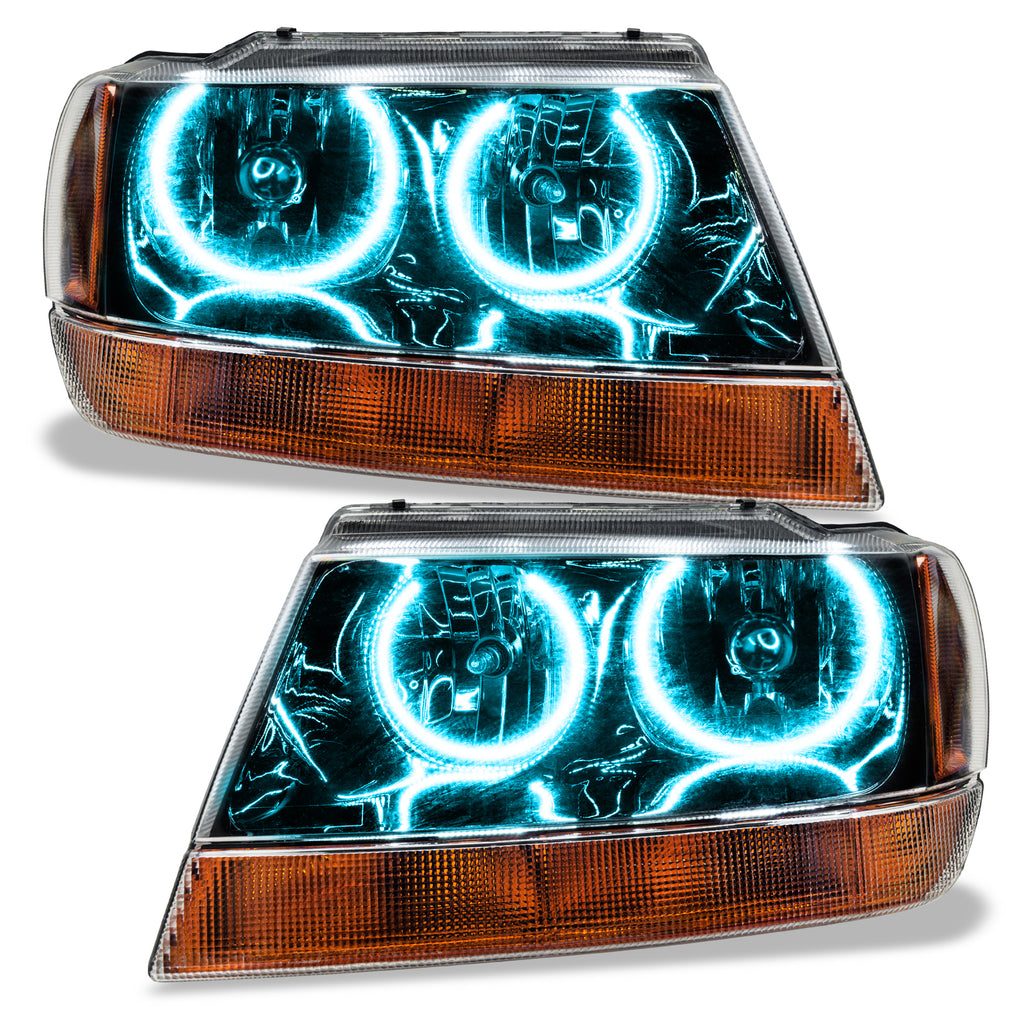 Oracle-99-04-Jeep-Grand-Cherokee-Smd-Hl---Black---Colorshift-W-Bc1-Controller