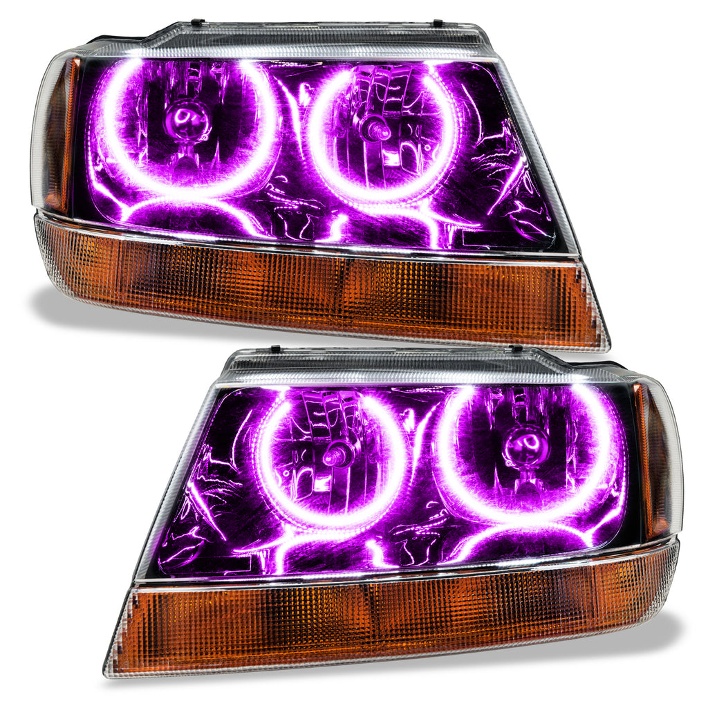 Oracle-99-04-Jeep-Grand-Cherokee-Smd-Hl---Black---Colorshift-W-Bc1-Controller