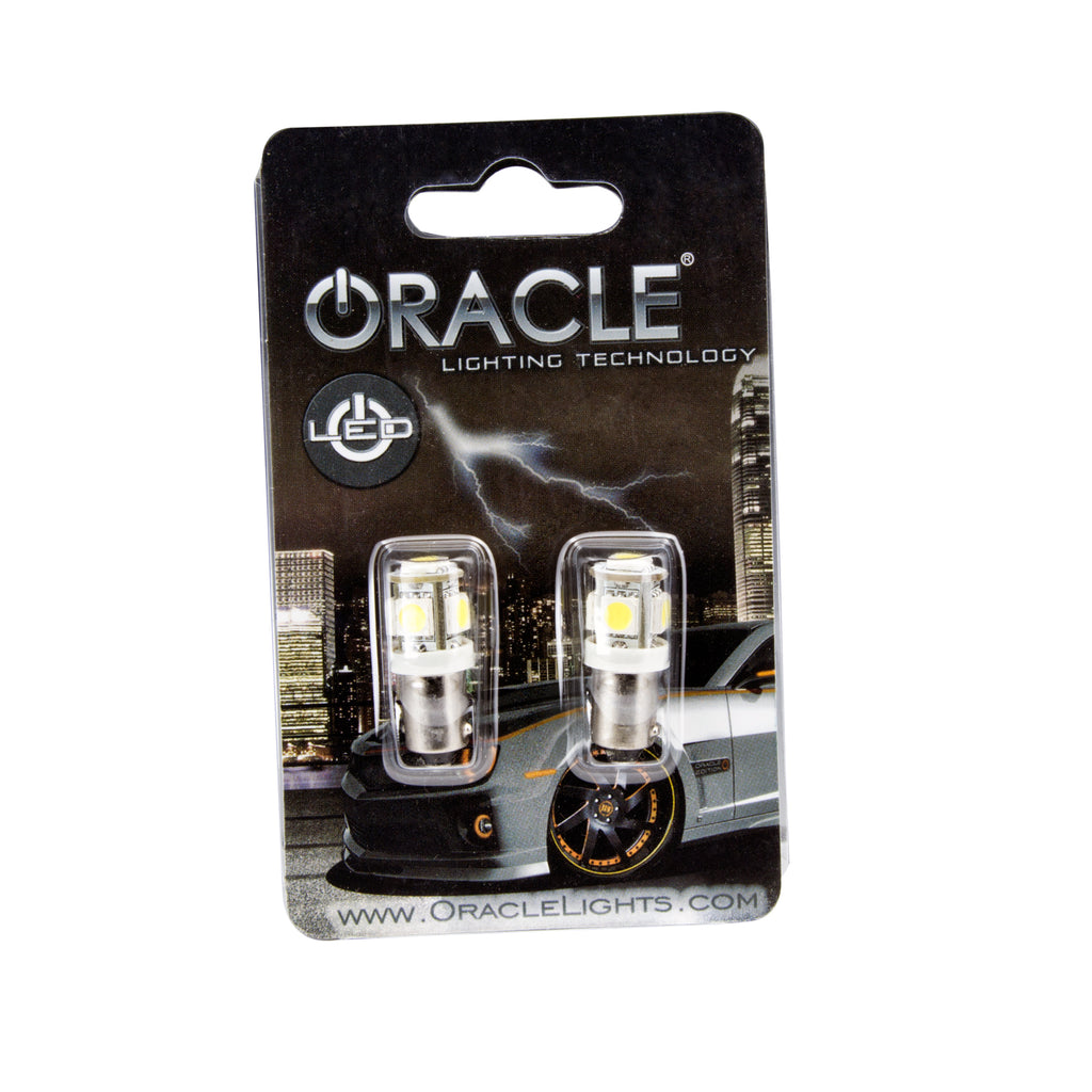Oracle-Ba9s-5-Led-3-Chip-Bayonet-Bulbs-(Pair)---White