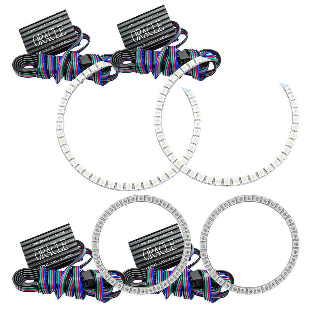 Oracle-Bmw-3-Series-06-11-Led-Halo-Kit---Non-Projector---Colorshift-WO-Controller