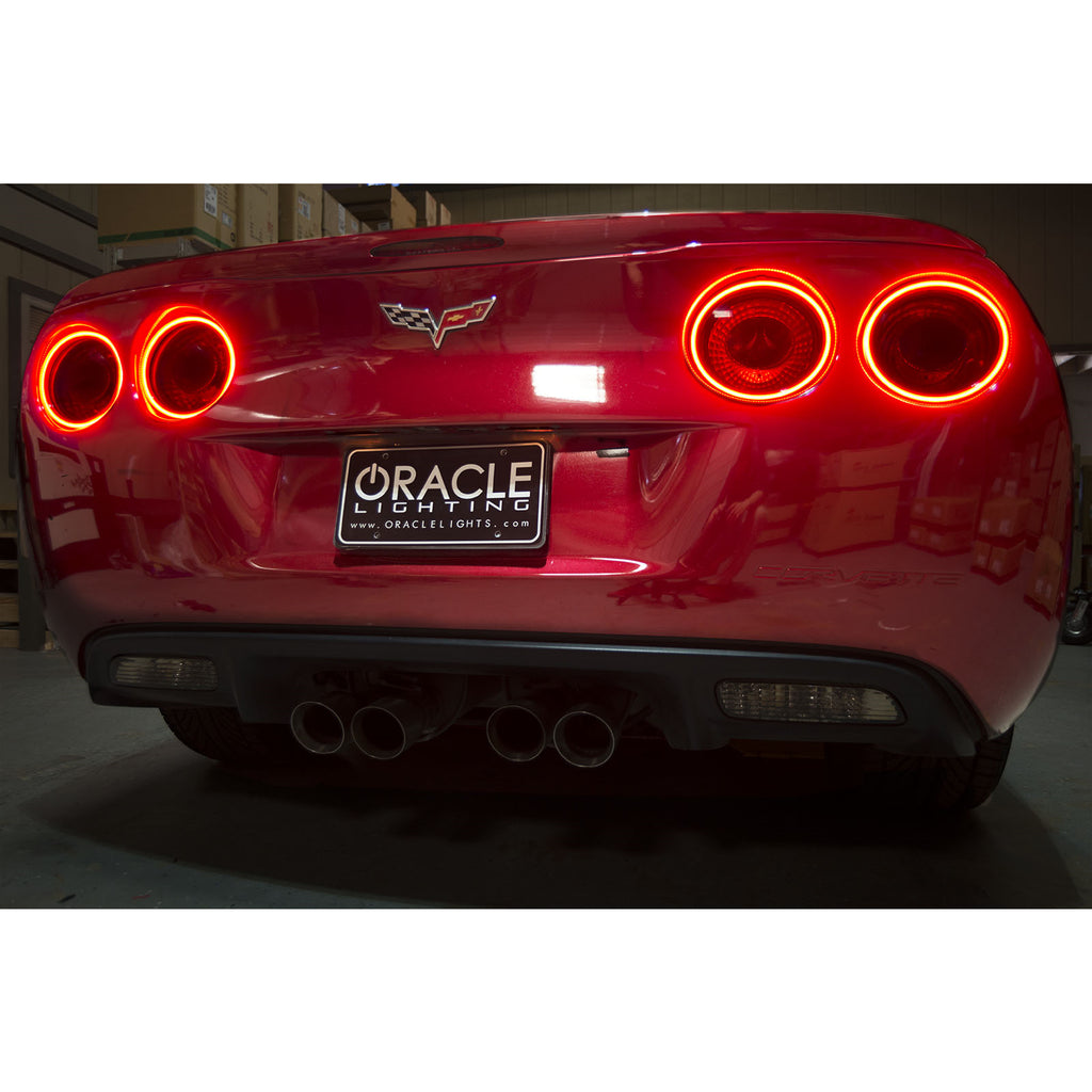 Oracle-Chevrolet-Corvette-C6-05-13-Led-Tail-Light-Halo-Kit---Red