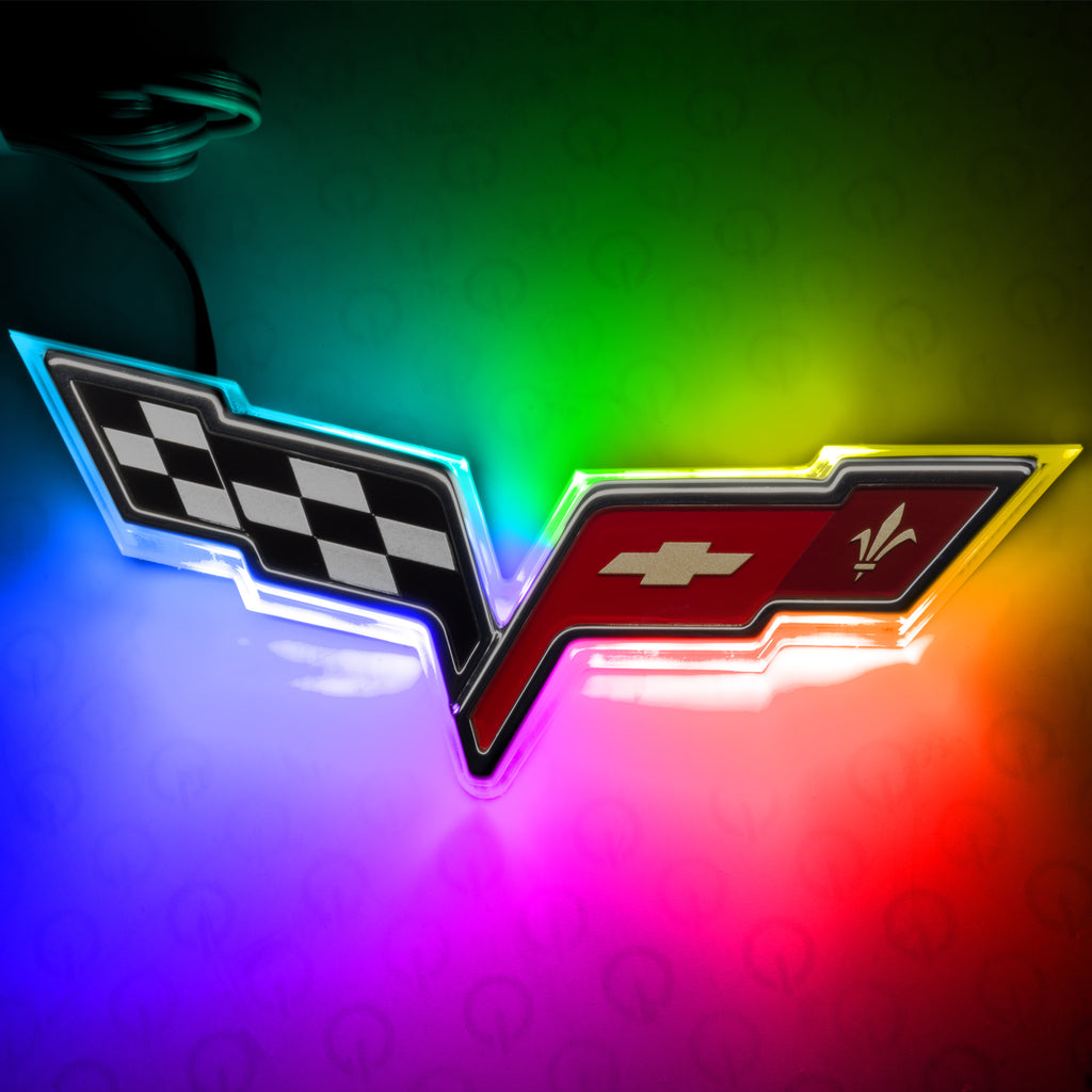 Oracle-Chevrolet-Corvette-C6-Illuminated-Emblem---Colorshift