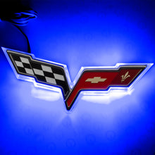 Load image into Gallery viewer, Oracle-Chevrolet-Corvette-C6-Illuminated-Emblem---Dual-Intensity---Blue