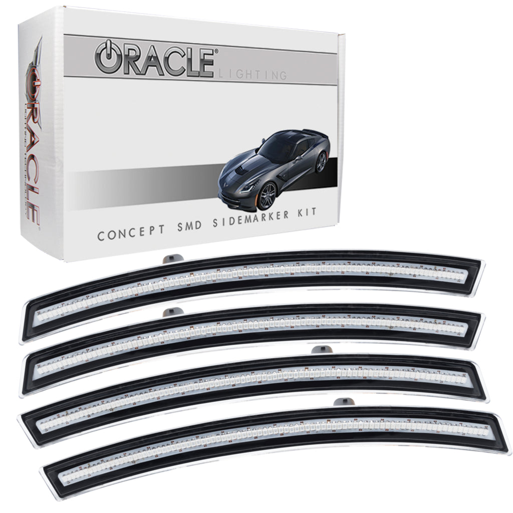Oracle-Chevrolet-Corvette-C7-Concept-Sidemarker-Set---Clear---No-Paint