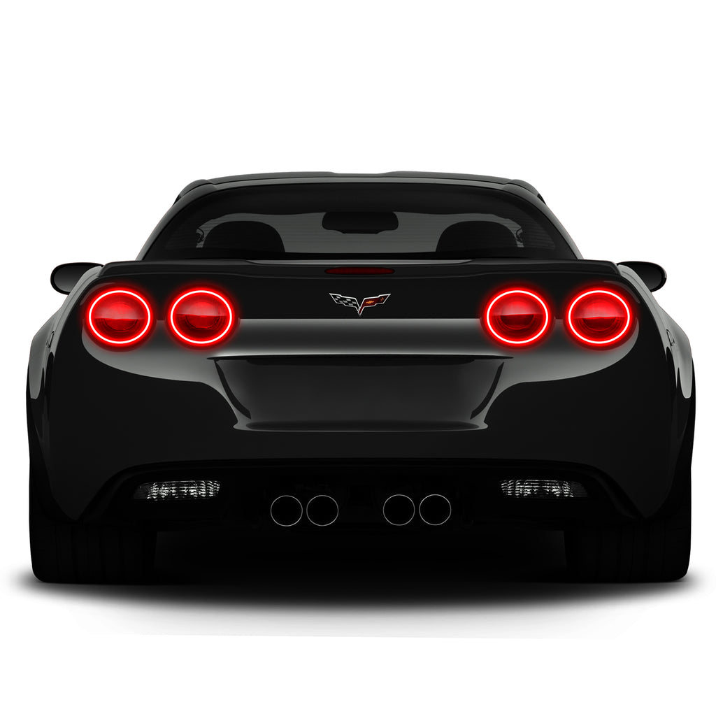 Oracle-Chevy-Corvette-C6-05-13-Led-Waterproof-Afterburner-Kit---Red
