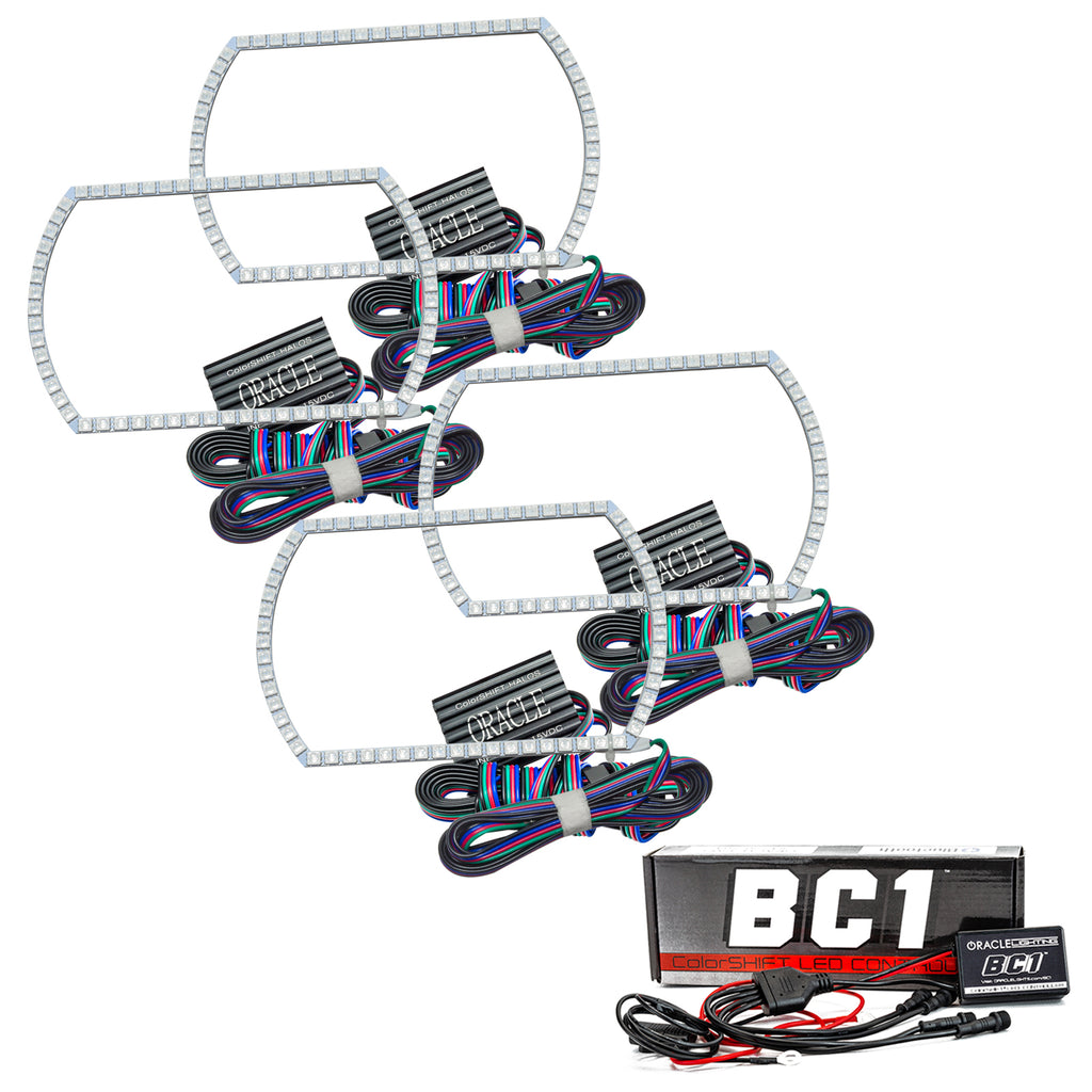 Oracle-Chevy-Silverado-07-13-Halo-Kit-Square-Style---Colorshift-W-Bc1-Controller