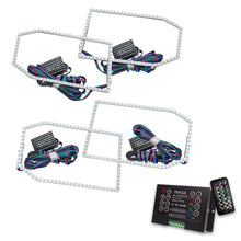 Load image into Gallery viewer, Oracle-Chevy-Silverado-14-15-Halo-Kit-Non-Projector-Style---Colorshift-W-2.0-Controller