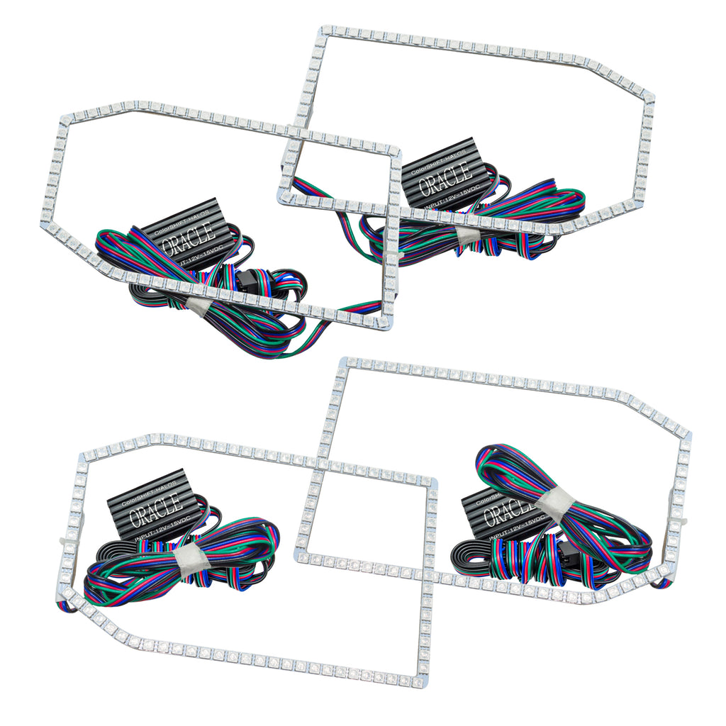 Oracle-Chevy-Silverado-14-15-Halo-Kit-Non-Projector-Style---Colorshift-WO-Controller