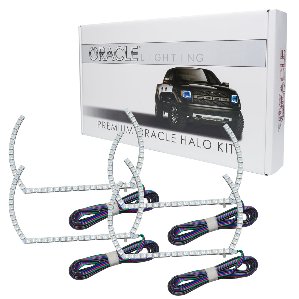 Oracle-Chevy-Silverado-14-15-Halo-Kit-Projector-Style---Colorshift-W-Simple-Controller