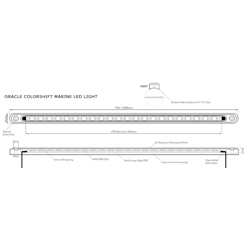 Oracle-Colorshift-Marine-Led-Tube-Mount-Light