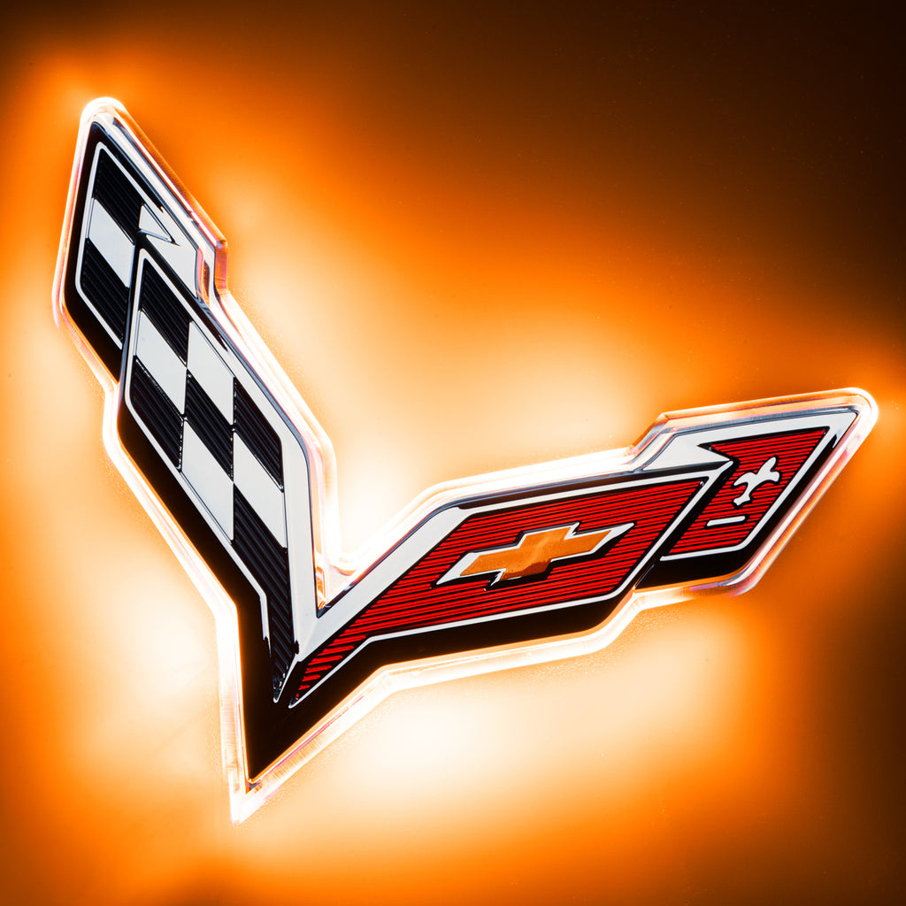 Oracle-Corvette-C7-Rear-Illuminated-Emblem---Amber