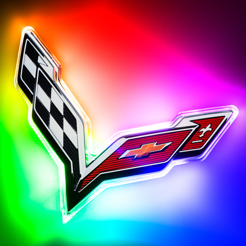Oracle-Corvette-C7-Rear-Illuminated-Emblem---Colorshift