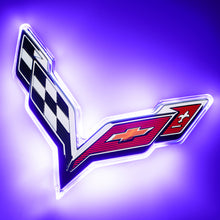Load image into Gallery viewer, Oracle-Corvette-C7-Rear-Illuminated-Emblem---UvPurple