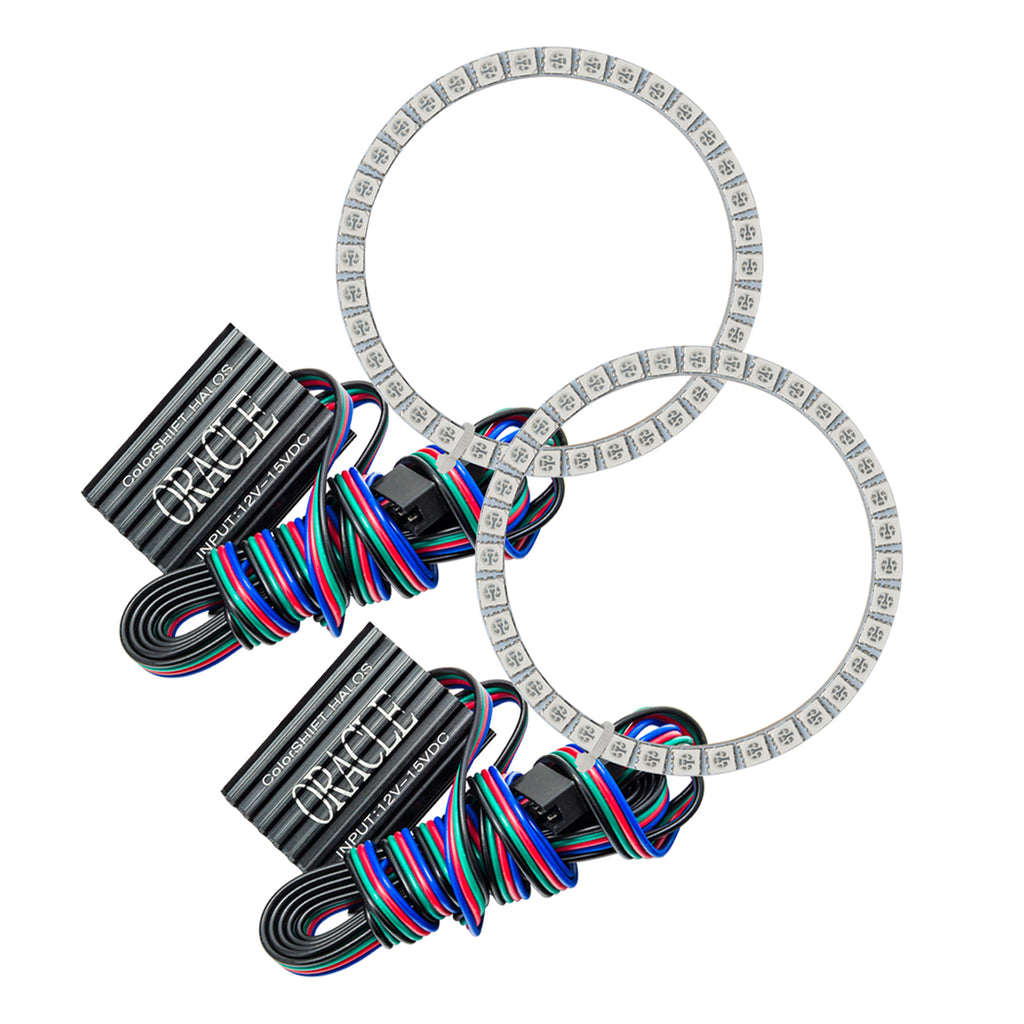 Oracle-Dodge-Caliber-06-10-Led-Fog-Halo-Kit---Colorshift