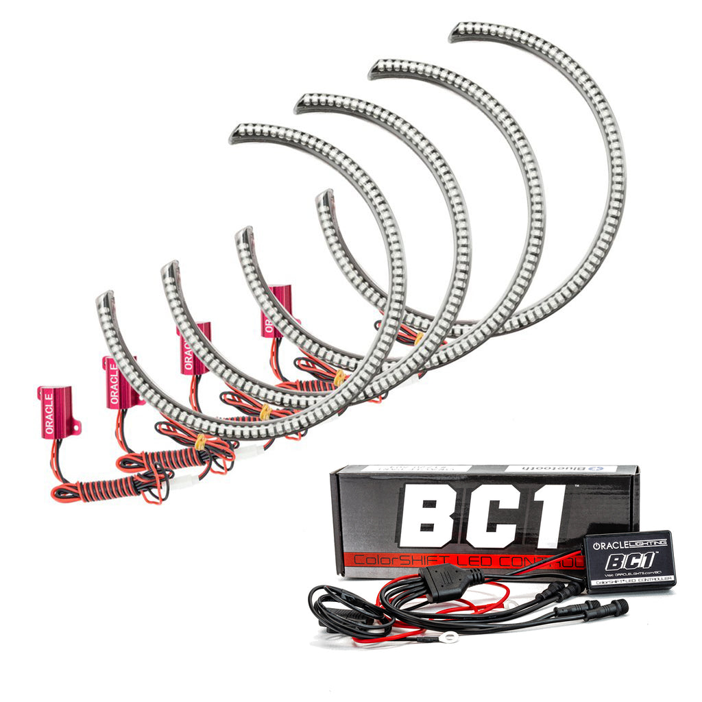 Oracle-Dodge-Challenger-08-14-Led-Waterproof-Halo-Kit---Colorshift-W-Bc1-Controller