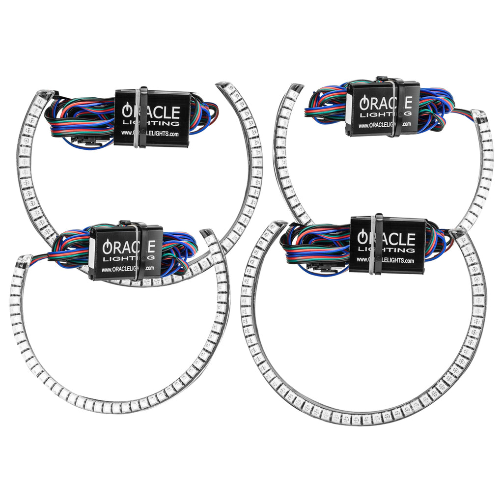 Oracle-Dodge-Challenger-15-21-Led-Waterproof-Halo-Kit---Colorshift-WO-Controller