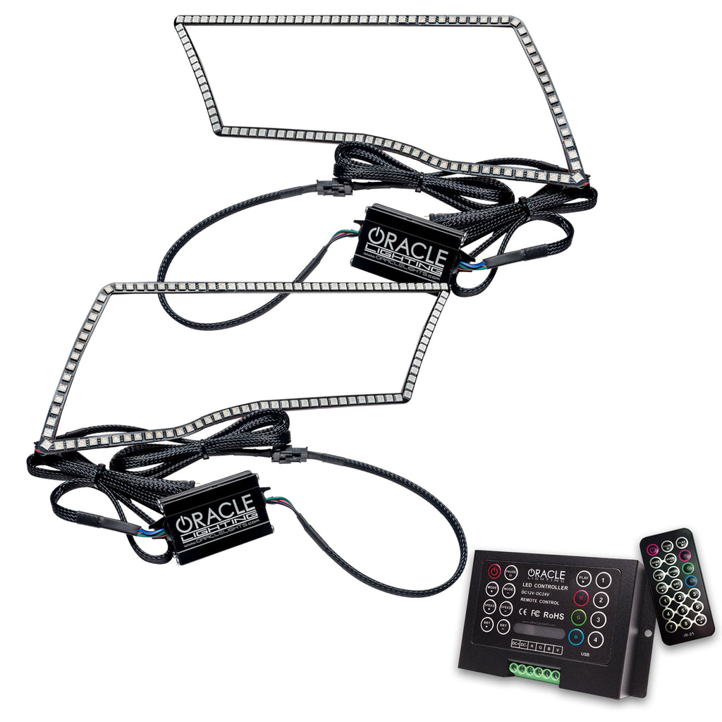 Oracle-Dodge-Ram-Sport-09-18-Led-Headlight-Halo-Kit---Colorshift-W-2.0-Controller