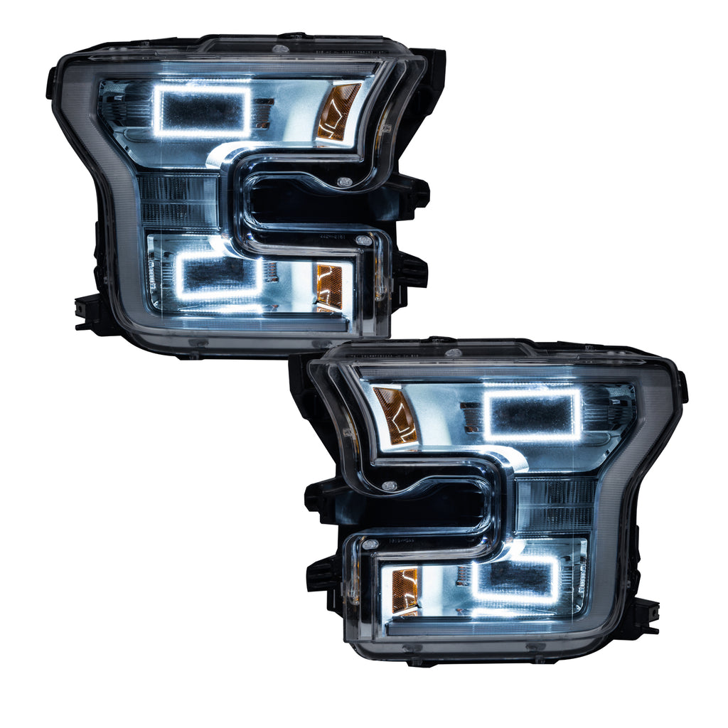 Oracle-Ford-F-150-15-17-Led-Projector-Headlight-Halo-Kit---White