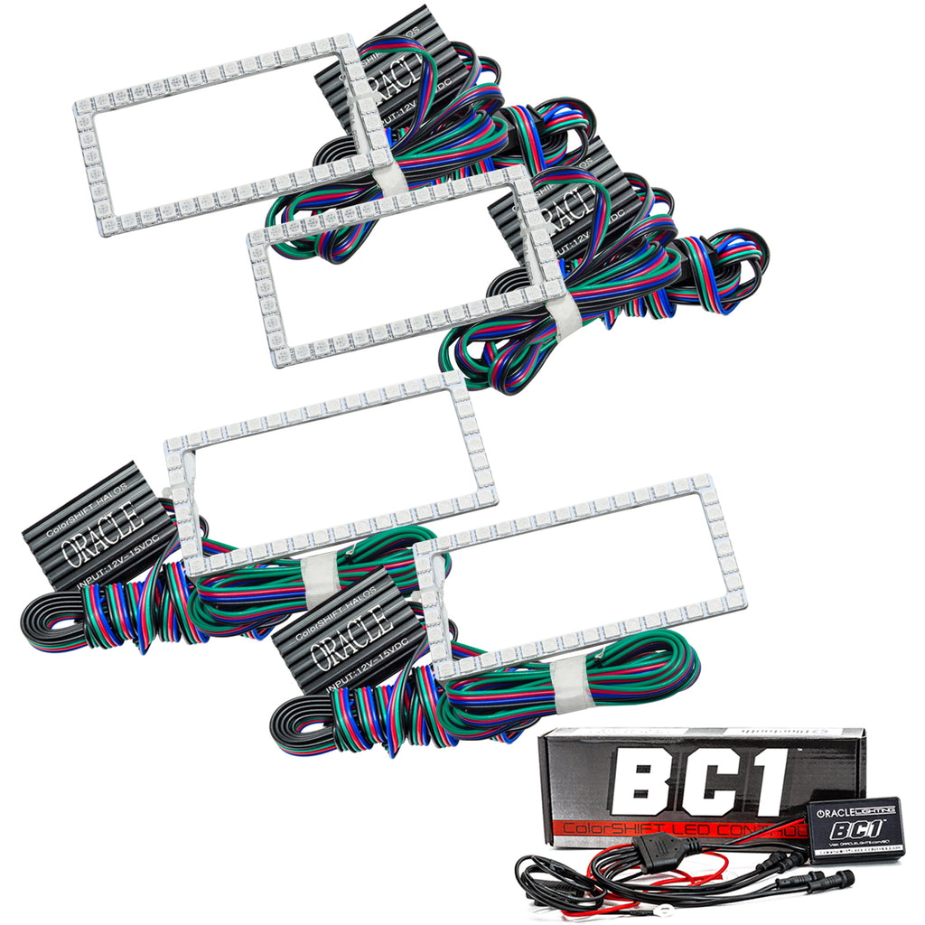 Oracle-Ford-F-150-15-17-Projector-Headlight-Halo-Kit---Colorshift-W-Bc1-Controller