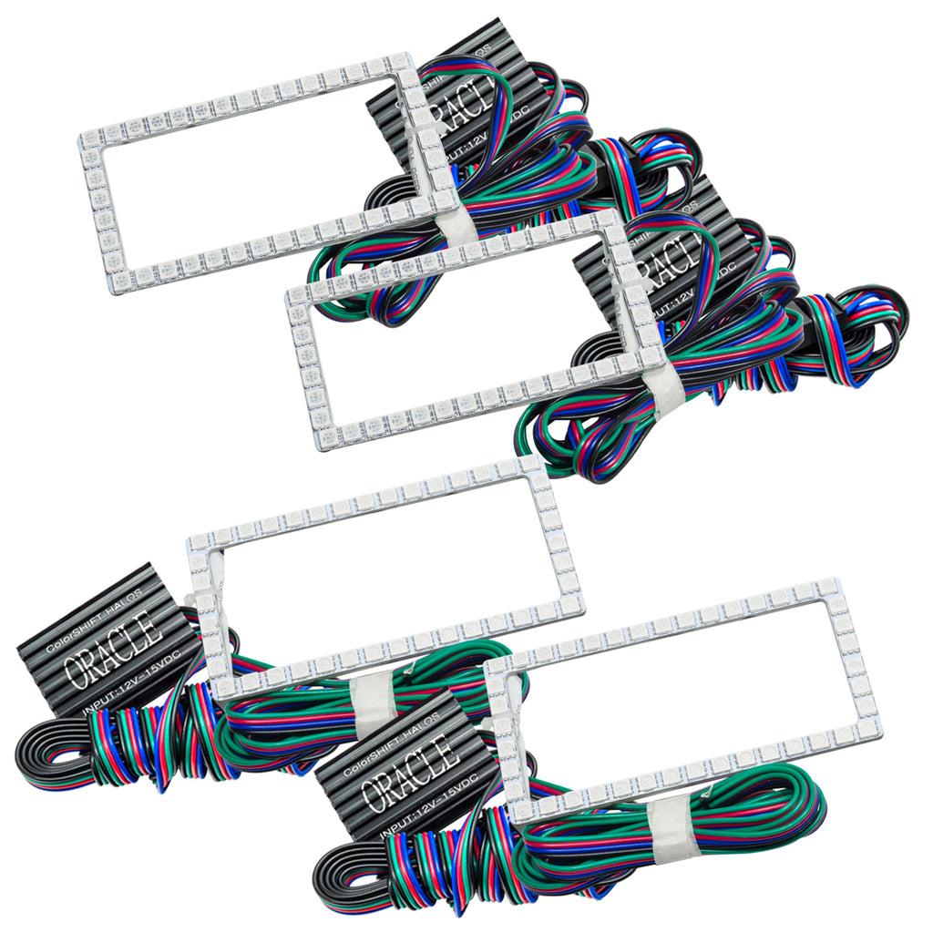 Oracle-Ford-F-150-15-17-Projector-Headlight-Halo-Kit---Colorshift-WO-Controller
