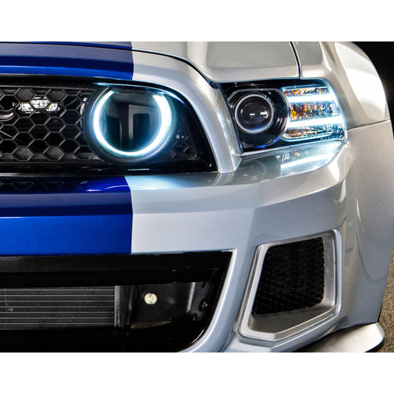 Oracle-Ford-Mustang-10-13-Wp-Led-Fog-Halo-Kit-(Grille-Style)---White