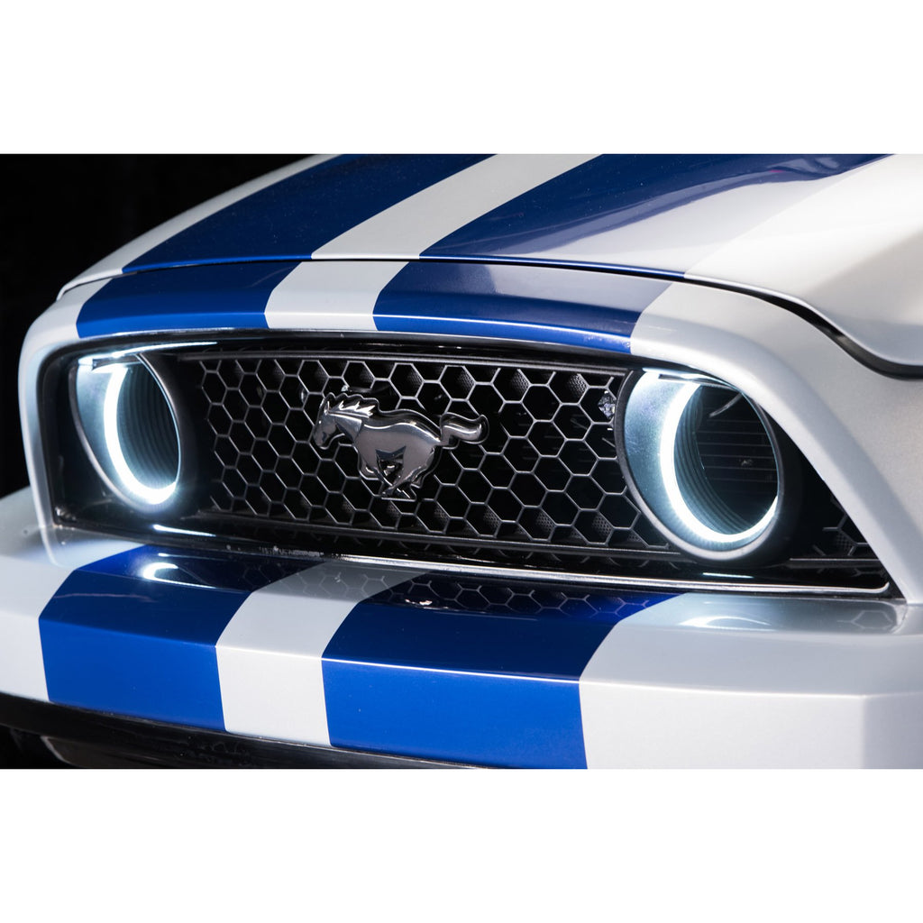 Oracle-Ford-Mustang-10-13-Wp-Led-Fog-Halo-Kit-(Grille-Style)---White