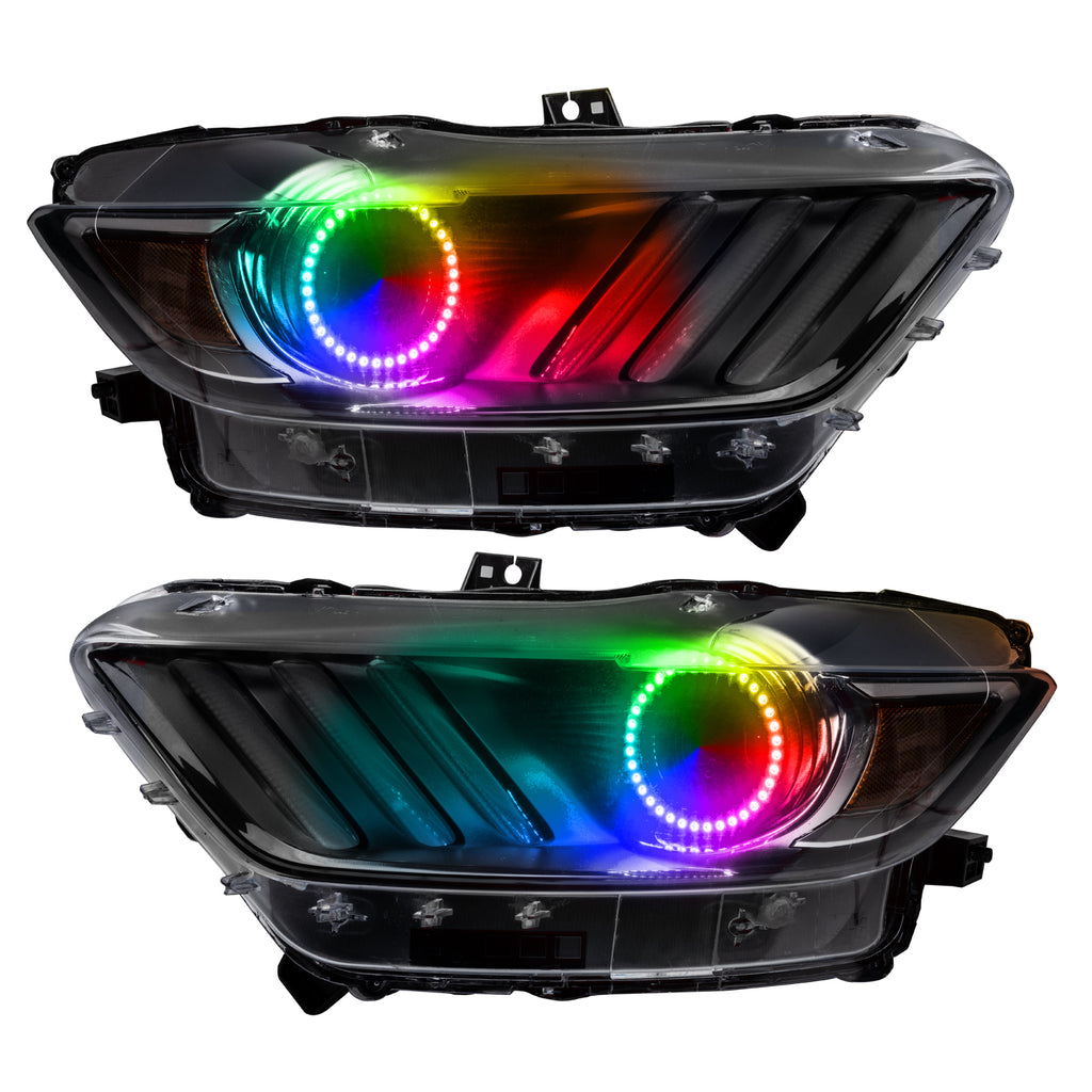 Oracle-Ford-Mustang-15-17-Halo-Kit---Colorshift-WO-Controller