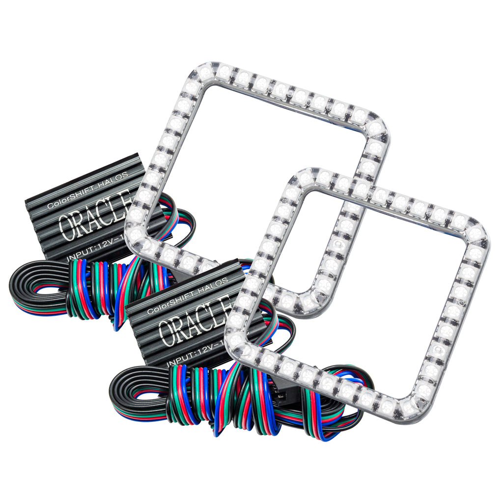Oracle-Ford-Superduty-08-10-Led-Fog-Light-Halo-Kit---Colorshift-WO-Controller