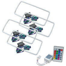 Load image into Gallery viewer, Oracle-Gmc-Sierra-07-13-Halo-Kit-(New-Square-Ring-Design)---Colorshift-W-Simple-Controller