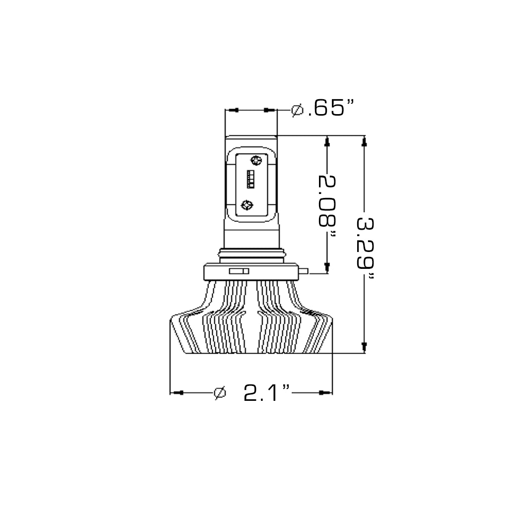 Oracle-H10-4000-Lumen-Led-Headlight-Bulbs-(Pair)---6000K