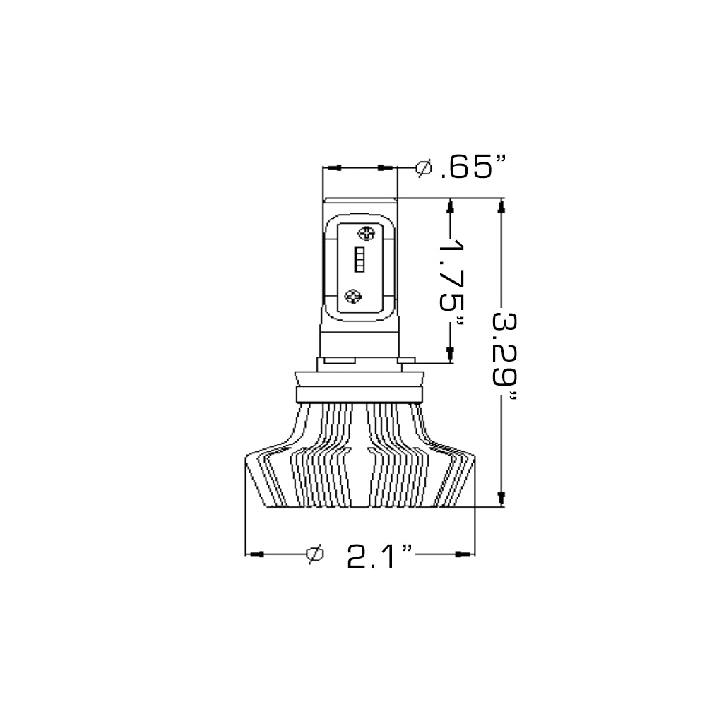 Oracle-H16-4000-Lumen-Led-Headlight-Bulbs-(Pair)---6000K