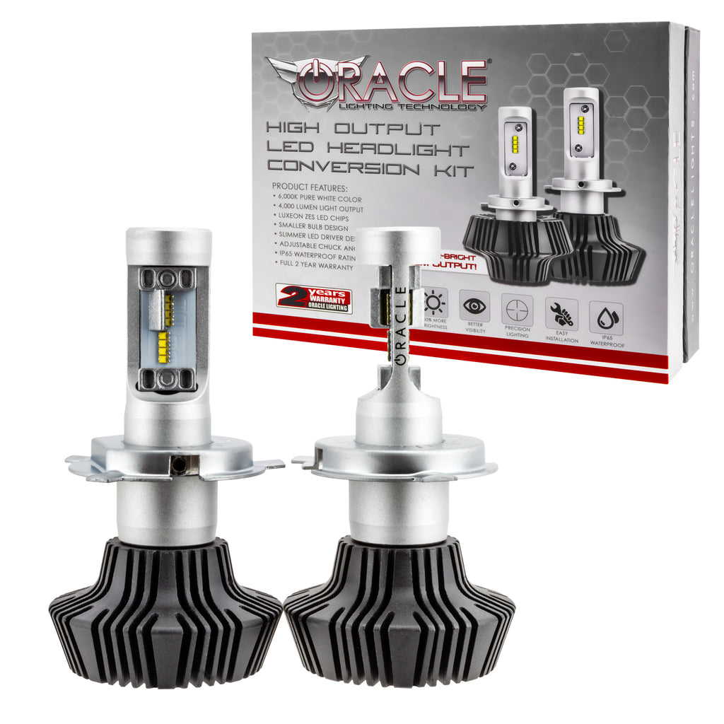 Oracle-H4-4000-Lumen-Led-Headlight-Bulbs-(Pair)---6000K