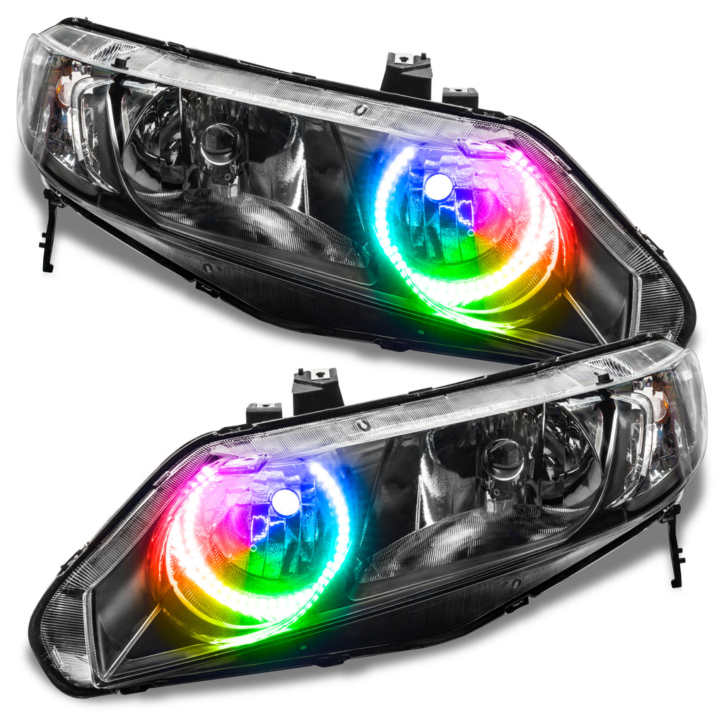 Oracle-Honda-Civic-Sedan-06-11-Halo-Kit---Colorshift-W-Simple-Controller