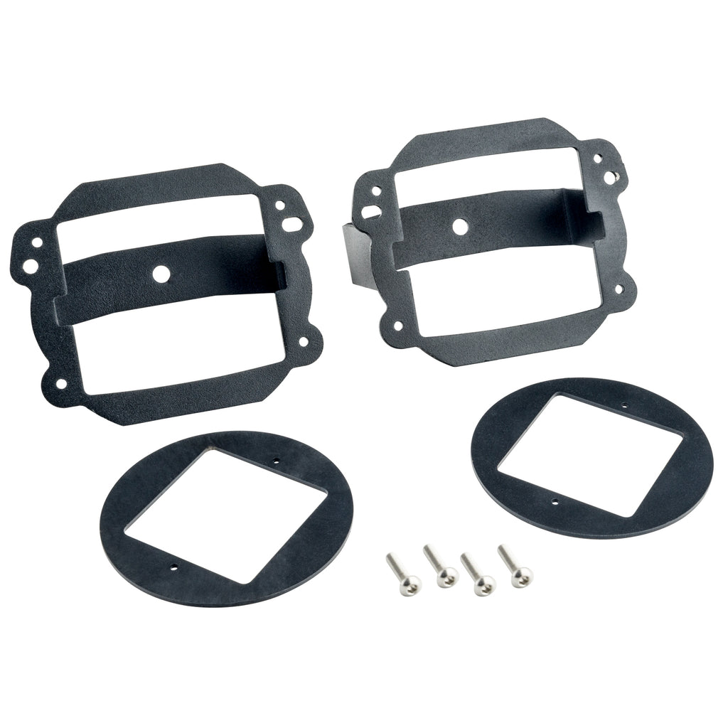 Oracle-Jeep-Jk-Fog-Light-To-Cube-Light-Conversion-Mount-Brackets-(Pair)-W-Bezel
