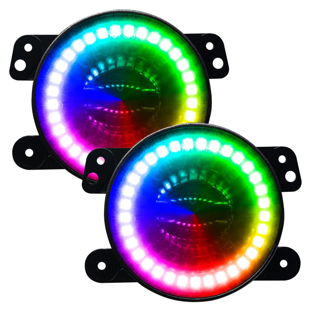 Oracle-Jeep-Wrangler-JkJlJt-High-Performance-W-Led-Fog-Lights---Colorshift-WO-Controller