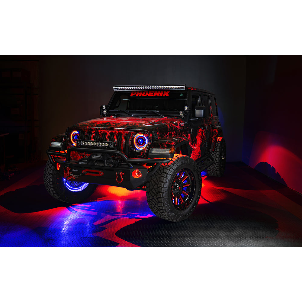 Oracle-Jeep-Wrangler-JkJlJt-High-Performance-W-Led-Fog-Lights---Colorshift-WO-Controller