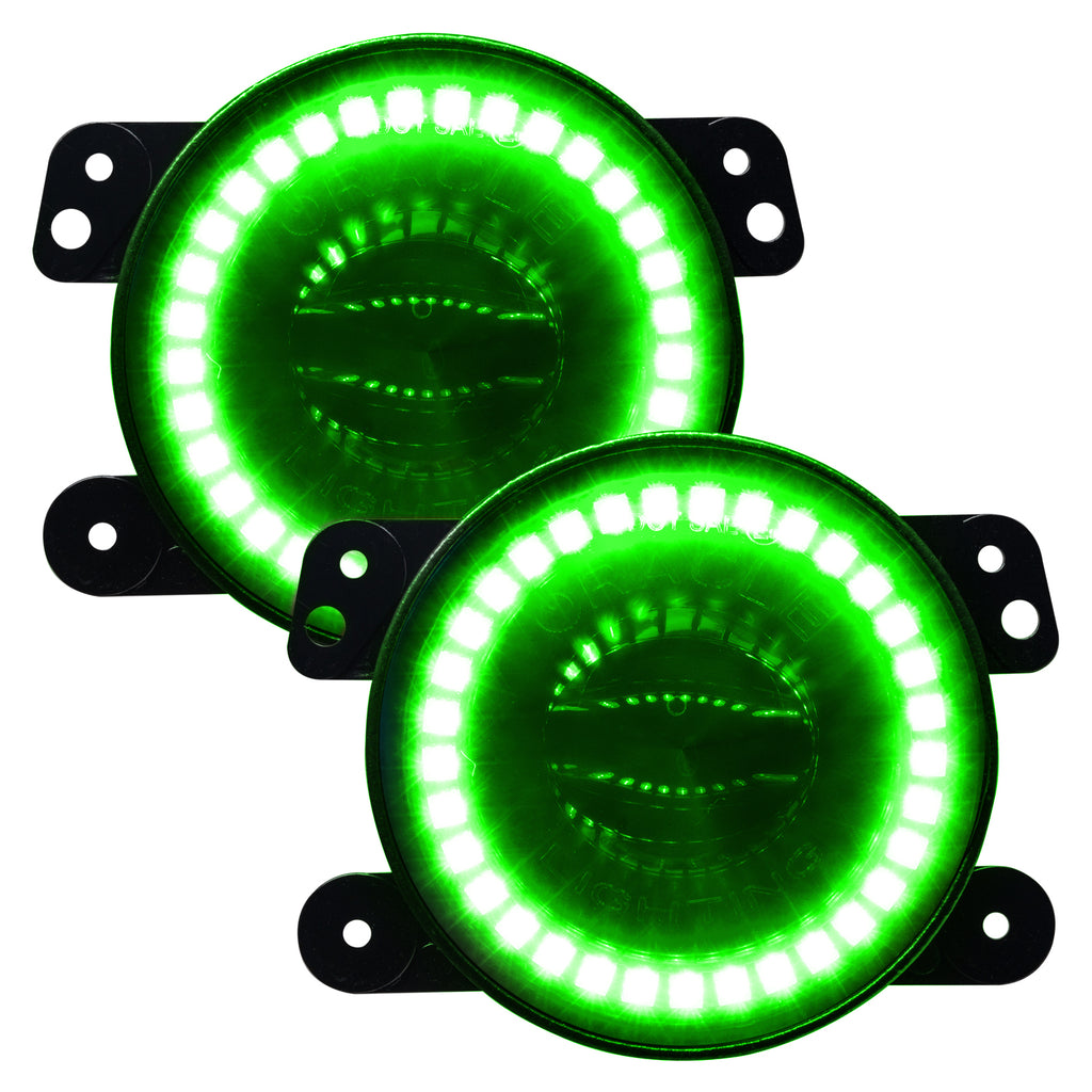Oracle-Jeep-Wrangler-JkJlJt-High-Performance-W-Led-Fog-Lights---Colorshift-WO-Controller