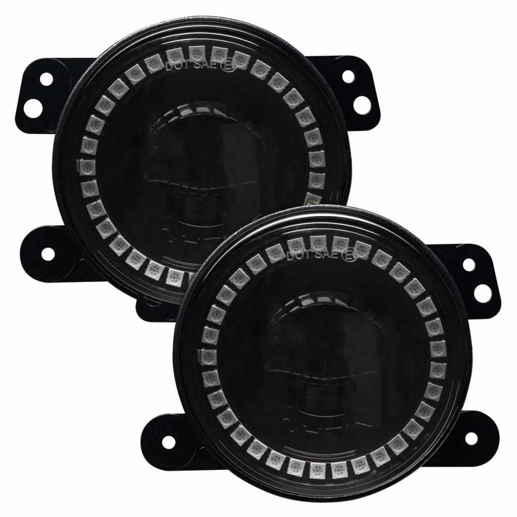 Oracle-Jeep-Wrangler-JkJlJt-High-Performance-W-Led-Fog-Lights---Colorshift-WO-Controller