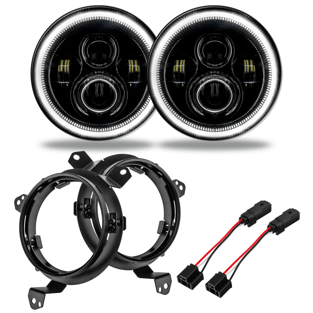Oracle-Jeep-Wrangler-JlGladiator-Jt-7In.-High-Powered-Led-Headlights-(Pair)---White