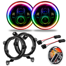 Load image into Gallery viewer, Oracle-Jeep-Wrangler-JlGladiator-Jt-7In.-High-Powered-Led-Headlights-(Pair)---Colorshift