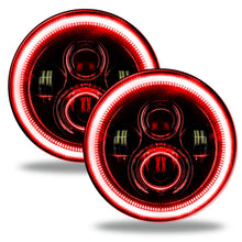 Load image into Gallery viewer, Oracle-Jeep-Wrangler-JlGladiator-Jt-7In.-High-Powered-Led-Headlights-(Pair)---Red