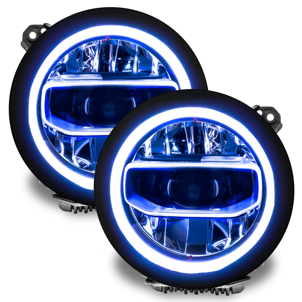 Oracle-Jeep-Wrangler-JlJt-RgbW-Headlight-Drl-Upgrade-Kit---Colorshift-W-Simple-Controller